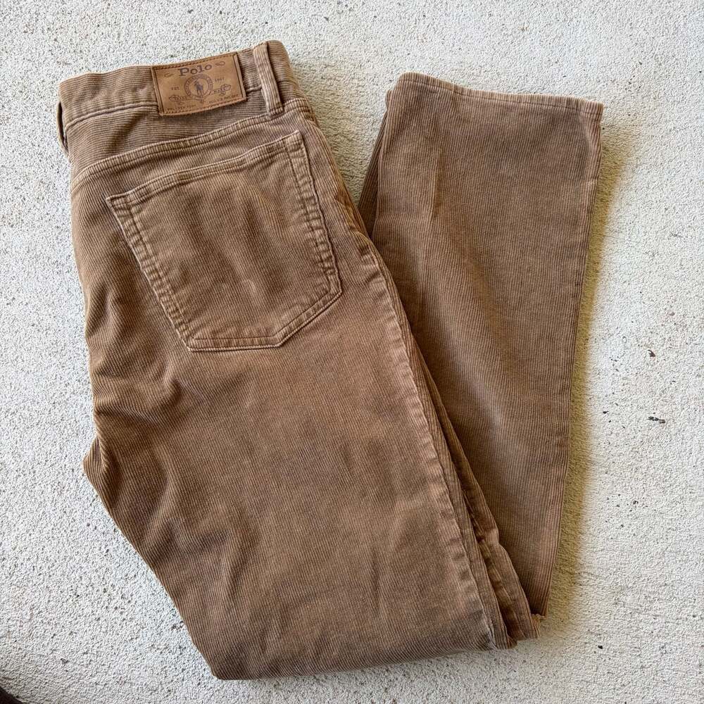Polo Ralph Lauren The Varick Slim Straight Corduroy Pants Size 34x32